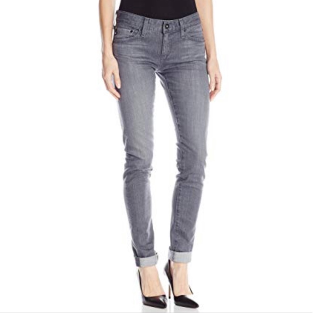 AG Adriano Goldschmied The Nikki Relaxed Skinny Jeans Size 31 R Gray